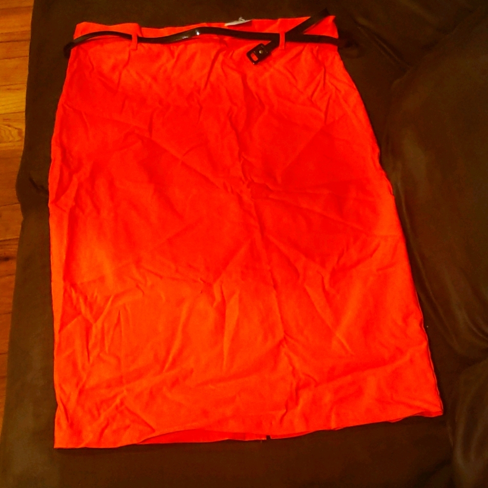 Plus size skirt (orange)